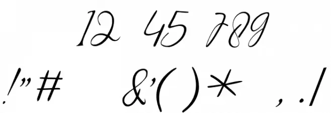 TheRain Font OTHER CHARS