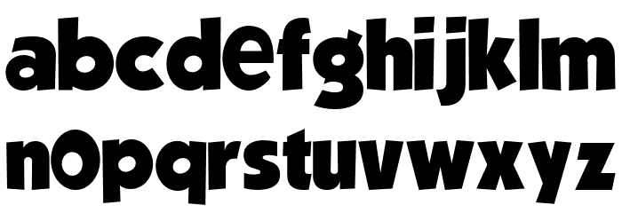 TheRainbow-Regular Font LOWERCASE