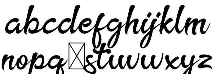 TheRainbowFree Font LOWERCASE