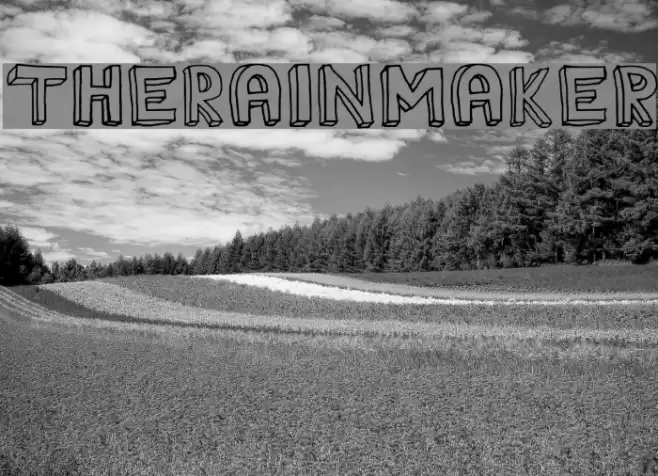 TheRainmaker Font examples