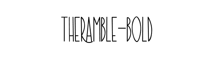 TheRamble-Bold  免费字体下载