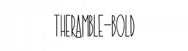 TheRamble-Bold  Frei Schriftart Herunterladen