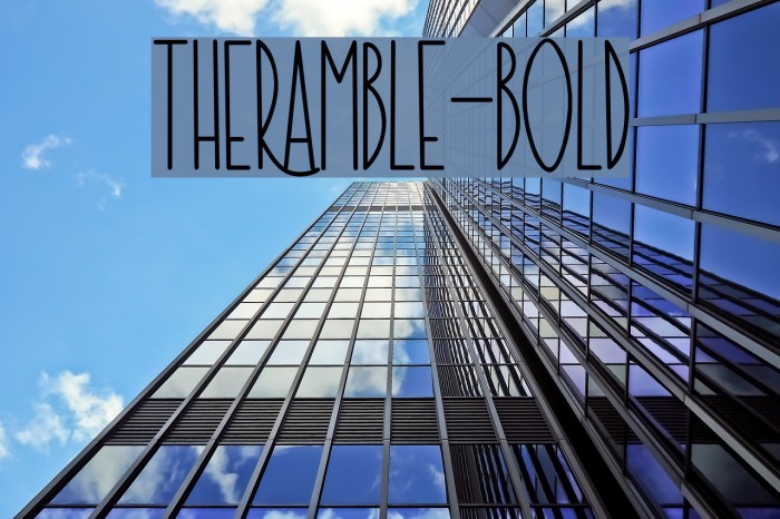 TheRamble-Bold Font examples