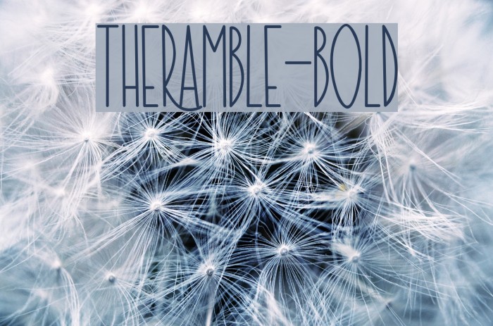 TheRamble-Bold Font examples