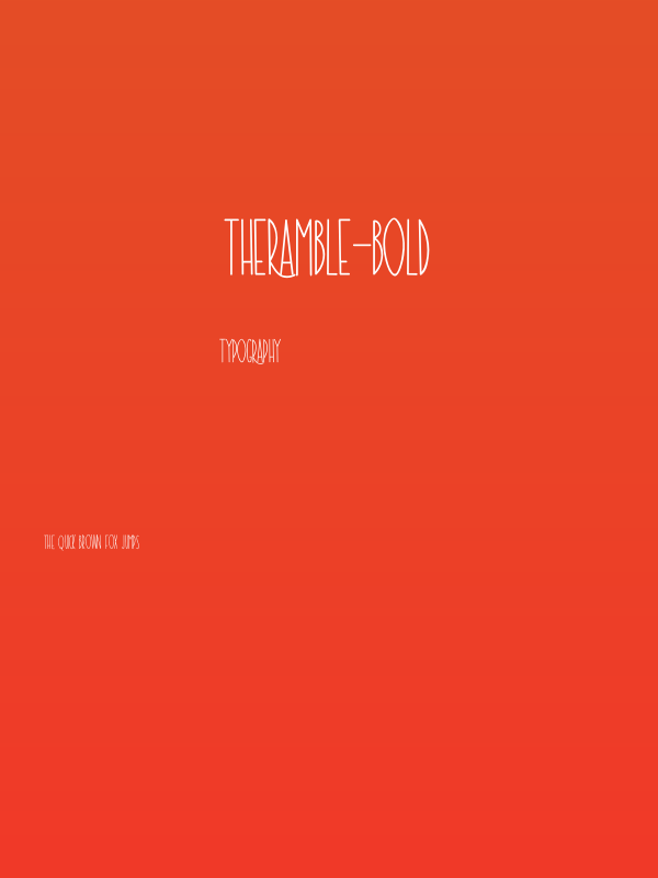 TheRamble-Bold Poster
