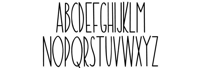 TheRamble-Bold Font LOWERCASE