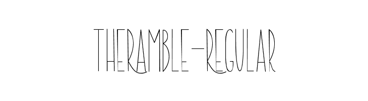 TheRamble-Regular Font