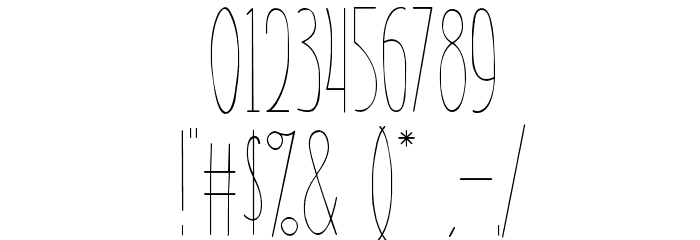 TheRamble-Regular Font OTHER CHARS