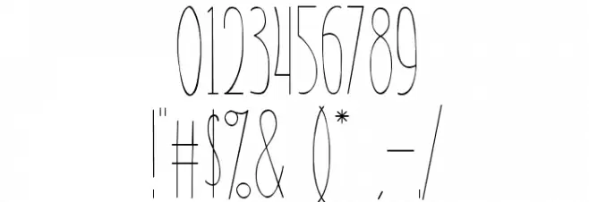 TheRamble-Regular Font OTHER CHARS