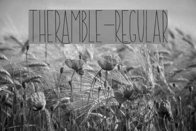 TheRamble-Regular Font examples