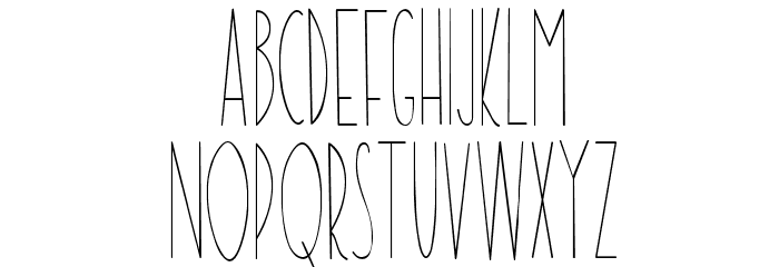 TheRamble-Regular Font LOWERCASE