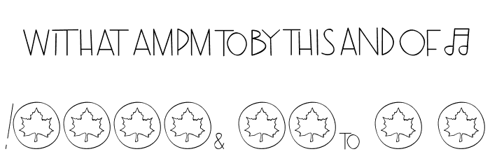 TheRamble-SymbolsandLigatures Font OTHER CHARS