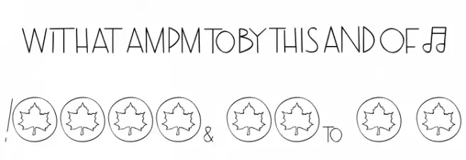TheRamble-SymbolsandLigatures Font OTHER CHARS
