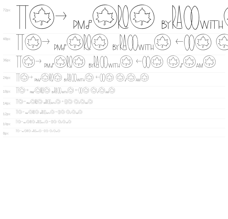 TheRamble-SymbolsandLigatures Waterfall