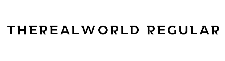 TheRealWorld-Regular Font