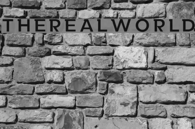 TheRealWorld Font examples