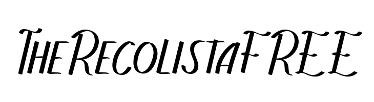 TheRecolistaFREE  font caratteri gratis