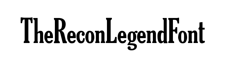 TheReconLegendFont Font