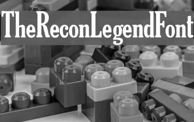 TheReconLegendFont خط examples