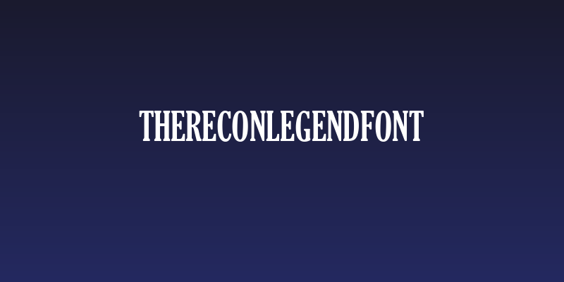TheReconLegendFont Social Header