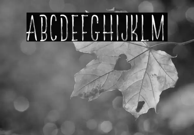 TheRedlightLineFree Font examples