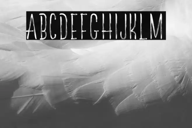 TheRedlightLineFree Font examples