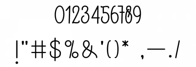 TheRevolution Font OTHER CHARS