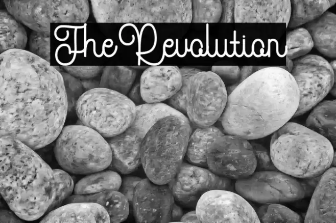 TheRevolution Font examples