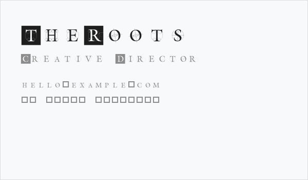 TheRoots Business Card