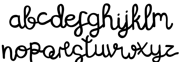 TheRoseville Font LOWERCASE
