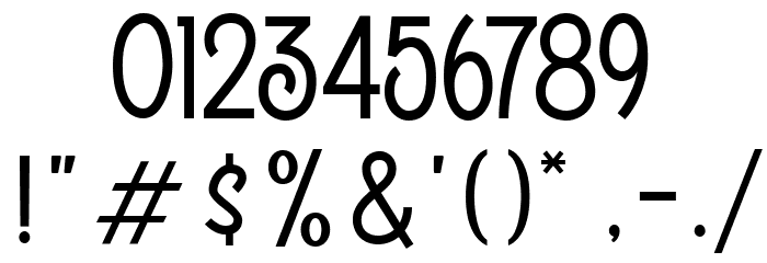 TheRougedDEMO Font OTHER CHARS
