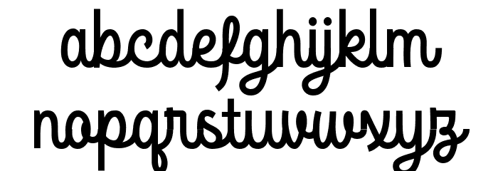 TheRougedDEMO Font LOWERCASE