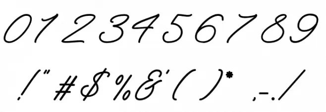 TheSaily Font OTHER CHARS