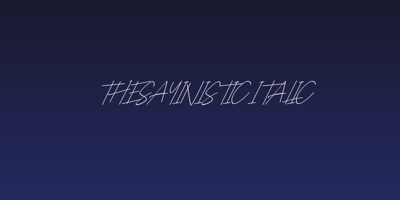 TheSayinistic-Italic Social Header