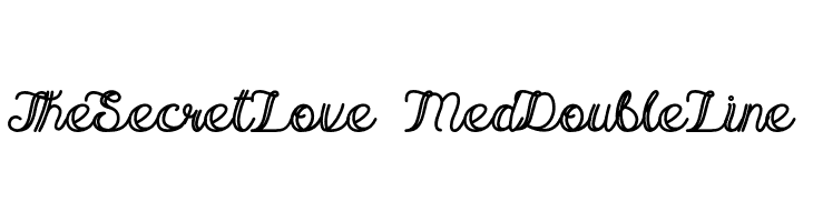 TheSecretLove-MedDoubleLine  Free Fonts Download