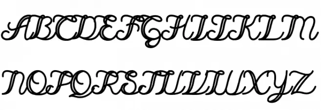 TheSecretLove-MedDoubleLine Fonte MAIÚSCULAS