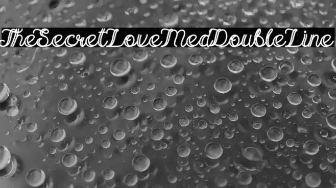 TheSecretLove-MedDoubleLine Fonte examples