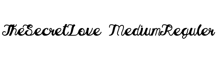 TheSecretLove-MediumReguler  baixar fontes gratis