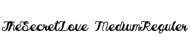TheSecretLove-MediumReguler  font caratteri gratis