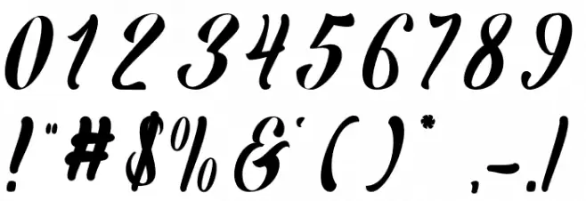 TheShinda Font OTHER CHARS