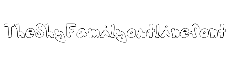 TheShyFamilyoutlinefont  नि: शुल्क फ़ॉन्ट्स डाउनलोड