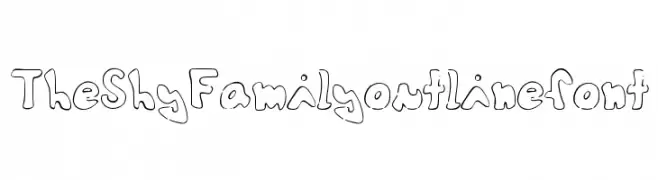 TheShyFamilyoutlinefont  Frei Schriftart Herunterladen