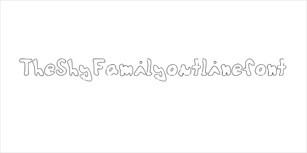 TheShyFamilyoutlinefont Logo