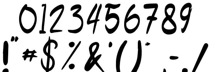 TheSimpleHappinessScript Font OTHER CHARS