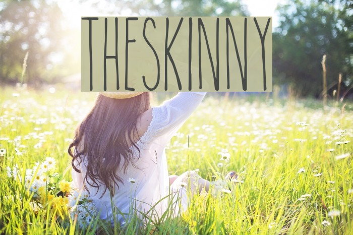 TheSkinny Caratteri examples