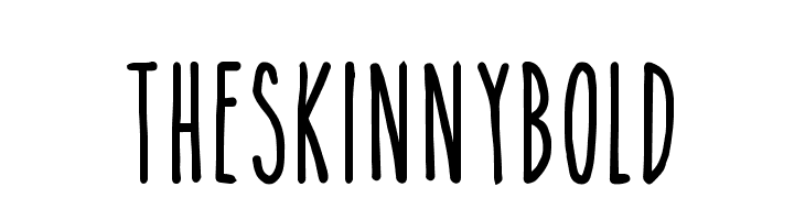 TheSkinnybold Font