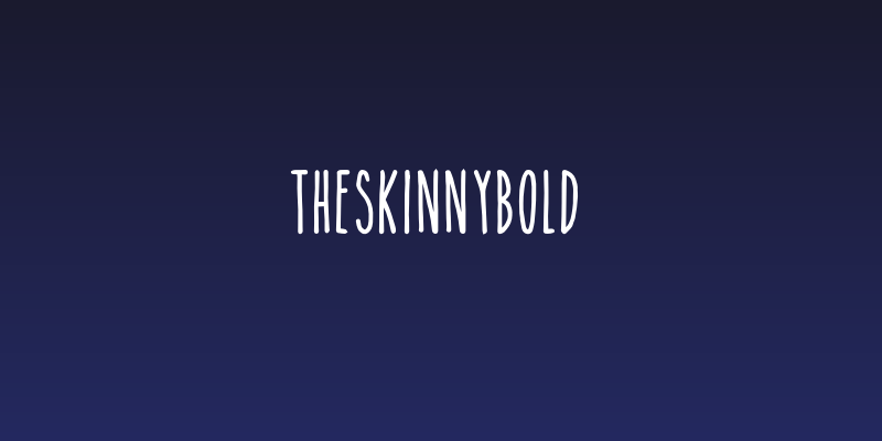 TheSkinnybold Social Header
