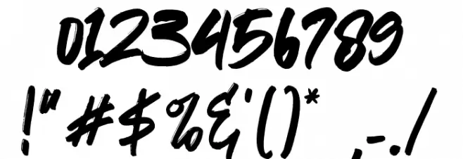 TheStamshonsDemo-regular Font OTHER CHARS