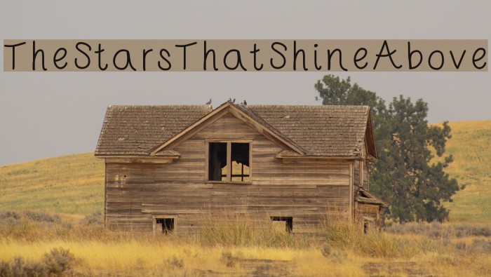 TheStarsThatShineAbove لخطوط تنزيل examples