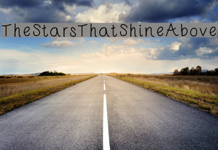TheStarsThatShineAbove لخطوط تنزيل examples